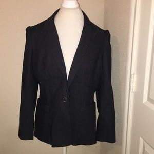 Express dark denim blazer
